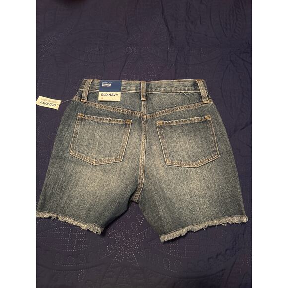 NWT Old Navy Girl's Denim Shorts Distressed Slouchy Straight Size 12 - Picture 3 of 6